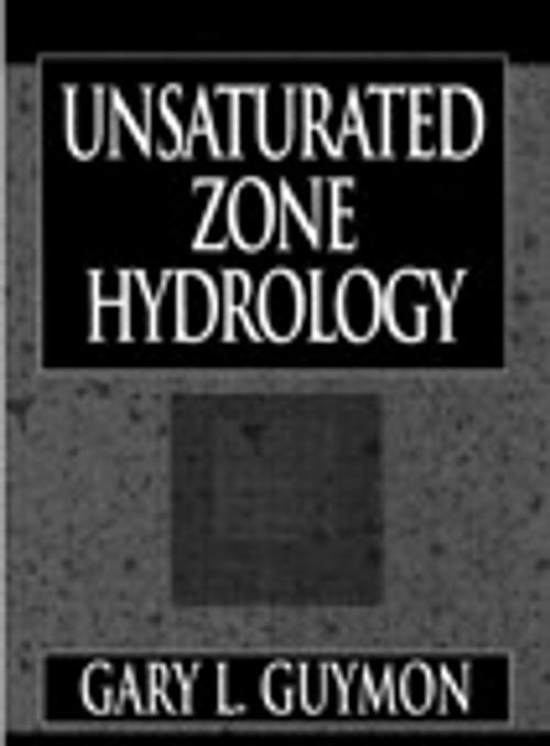 Cover of the book Unsaturated Zone Hydrology by Gary L. Guymon, Pearson Education