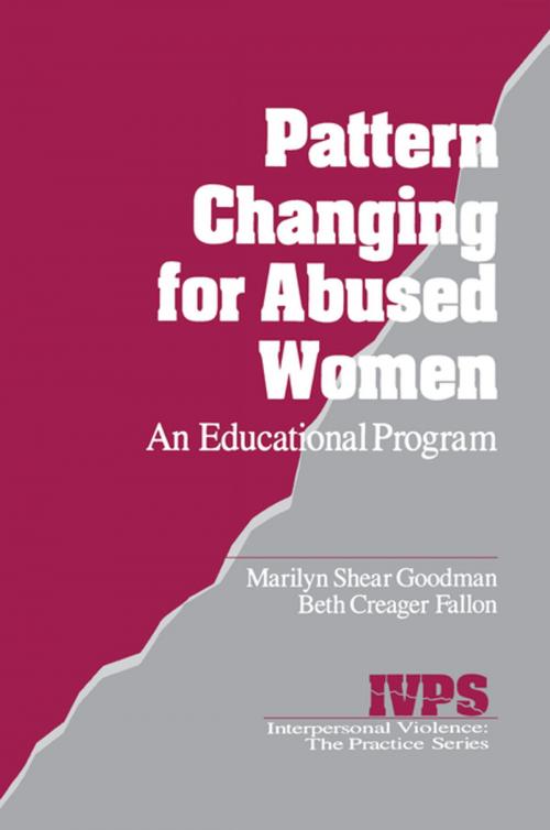 Cover of the book Pattern Changing for Abused Women by Marilyn L. Shear Goodman, Beth C. Fallon, SAGE Publications