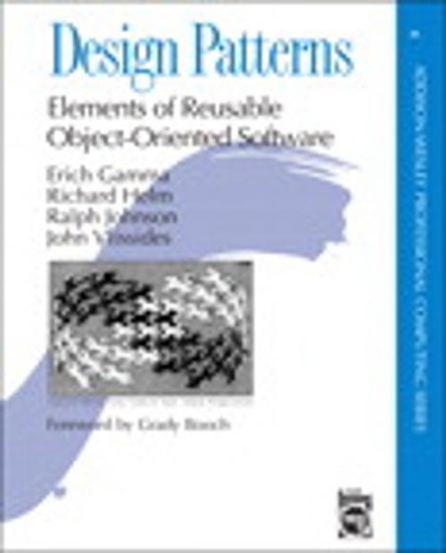 Cover of the book Design Patterns: Elements of Reusable Object-Oriented Software by Erich Gamma, Richard Helm, Ralph Johnson, John Vlissides, Pearson Education