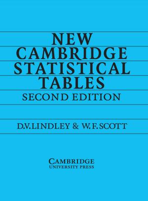 Cover of the book New Cambridge Statistical Tables by Catherine B. Asher, Cynthia Talbot