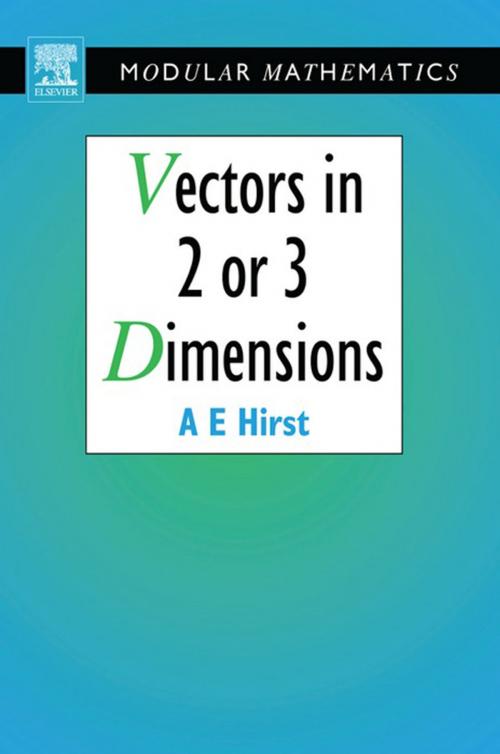 Cover of the book Vectors in Two or Three Dimensions by Ann Hirst, Elsevier Science