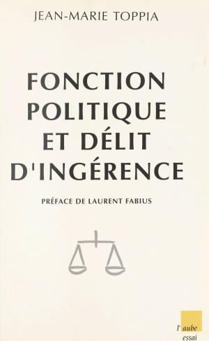 Cover of the book Fonction politique et délit d'ingérence by Muriel Berjat, Bruno Dumons, Gilles Pollet