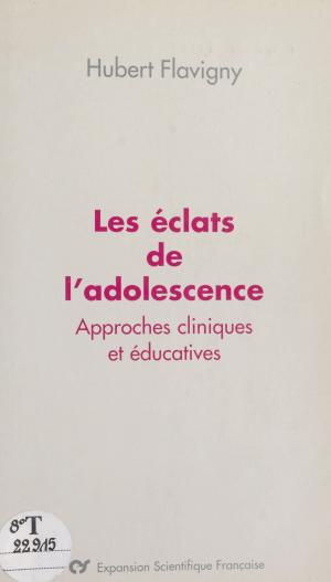 Cover of the book Les éclats de l'adolescence : approches cliniques et éducatives by Jean Prieur