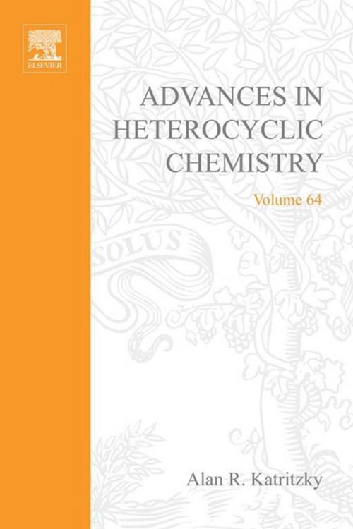 Cover of the book Advances in Heterocyclic Chemistry by Alan R. Katritzky, Elsevier Science