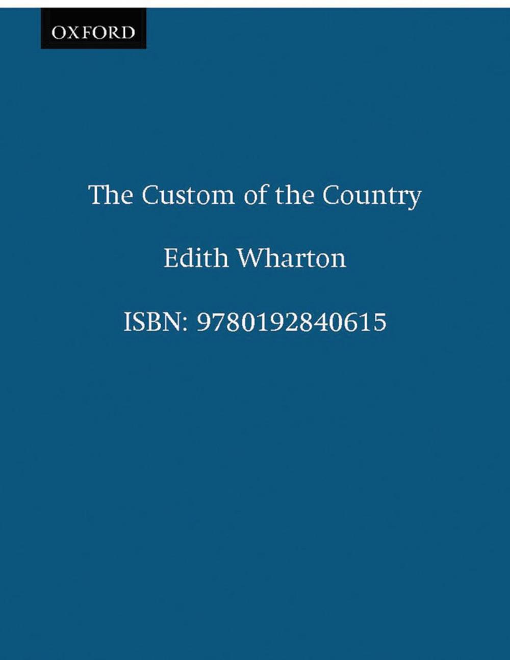 Big bigCover of The Custom of the Country