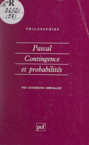 Book cover of Pascal : contingence et probabilités