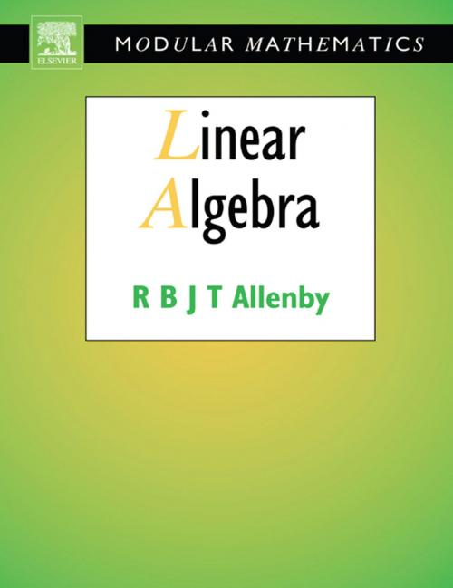 Cover of the book Linear Algebra by Reg Allenby, Elsevier Science