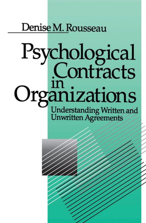 Cover of the book Psychological Contracts in Organizations by Denise M. Rousseau, SAGE Publications