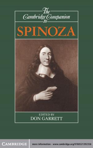 Cover of the book The Cambridge Companion to Spinoza by Professor Wayne F. Cascio, Professor John W. Boudreau