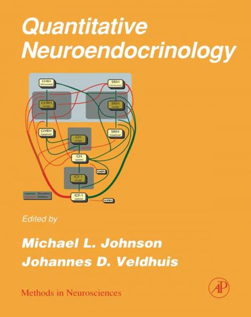 Cover of the book Quantitative Neuroendocrinology by Michael L. Johnson, Johannes D. Veldhuis, P. Michael Conn, Elsevier Science