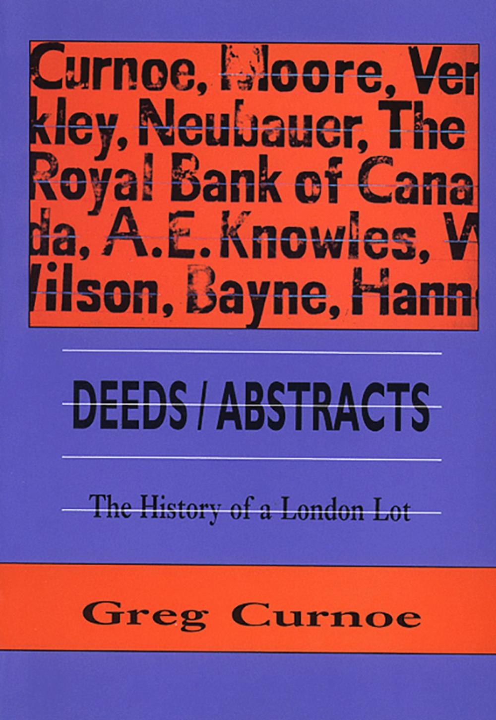 Big bigCover of Deeds / Abstracts