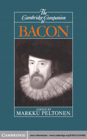 Cover of the book The Cambridge Companion to Bacon by Andrés Rigo Sureda