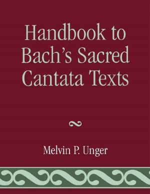 Cover of the book Handbook to Bach's Sacred Cantata Texts by Michael Prokurat, Michael D. Peterson, Alexander Golitzin