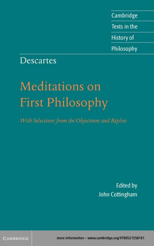 Cover of the book Descartes: Meditations on First Philosophy by René Descartes, Cambridge University Press