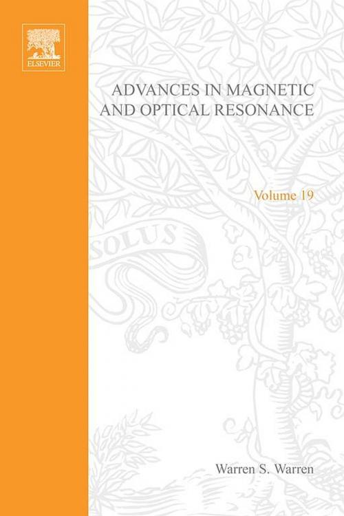 Cover of the book Advances in Magnetic and Optical Resonance by , Elsevier Science