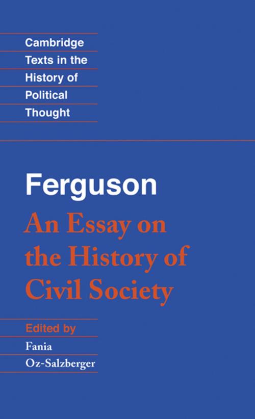 Cover of the book Ferguson: An Essay on the History of Civil Society by Adam Ferguson, Cambridge University Press
