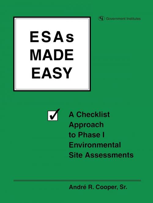 Cover of the book ESAs Made Easy by Andre R. Cooper, Government Institutes