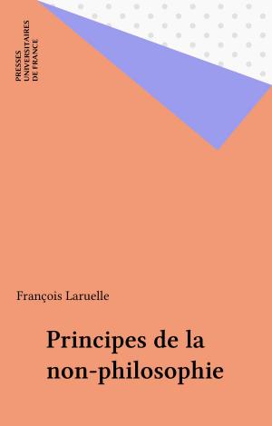 Cover of the book Principes de la non-philosophie by Jean Ritter, Paul Angoulvent