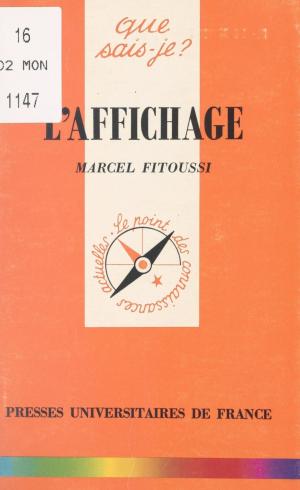 Cover of the book L'affichage by Joseph Klatzmann, Institut d'Étude du Développement Économique et Social de l'Université de Paris