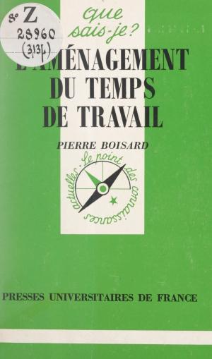 Cover of the book L'aménagement du temps de travail by Jacques Igalens, Jean-Marie Peretti