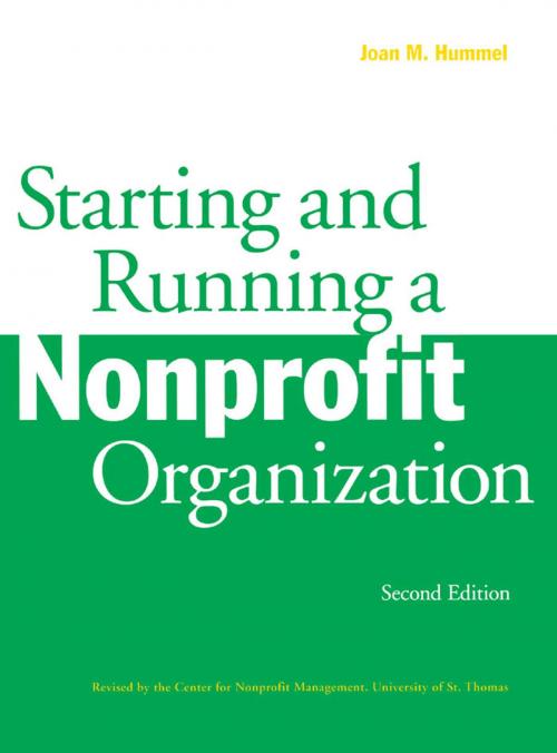 Cover of the book Starting and Running a Nonprofit Organization by Joan M. Hummel, University of Minnesota Press