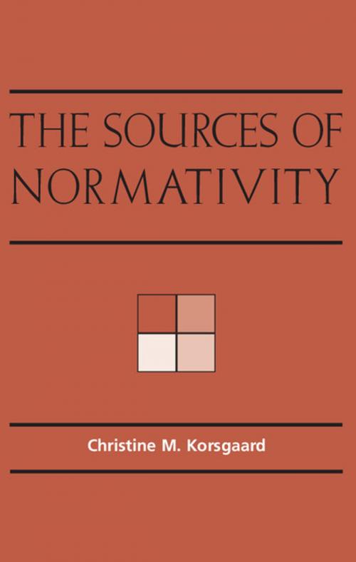 Cover of the book The Sources of Normativity by Christine M. Korsgaard, Cambridge University Press