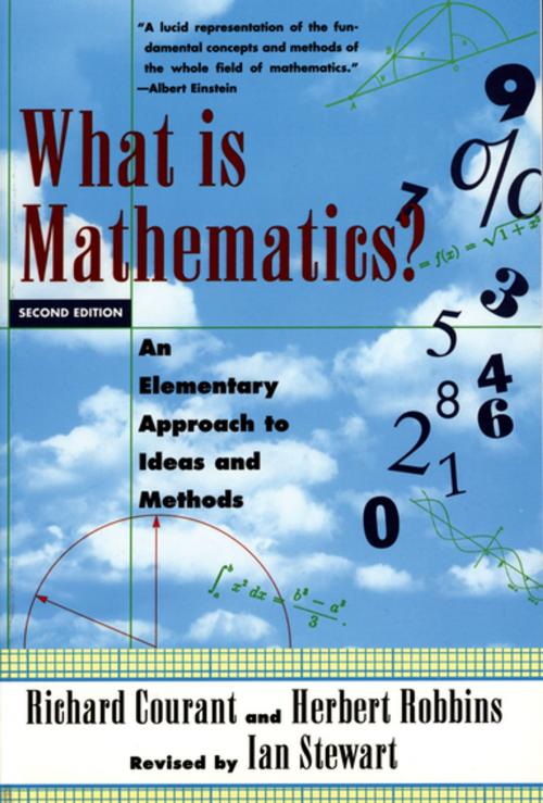 Cover of the book What Is Mathematics?:An Elementary Approach to Ideas and Methods by Richard Courant, Herbert Robbins, Ian Stewart, Oxford University Press, USA