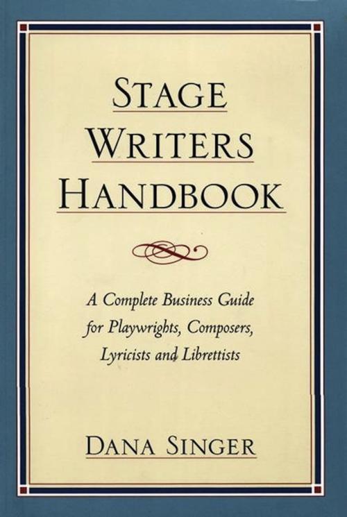 Cover of the book Stage Writers Handbook by Dana Singer, Theatre Communications Group