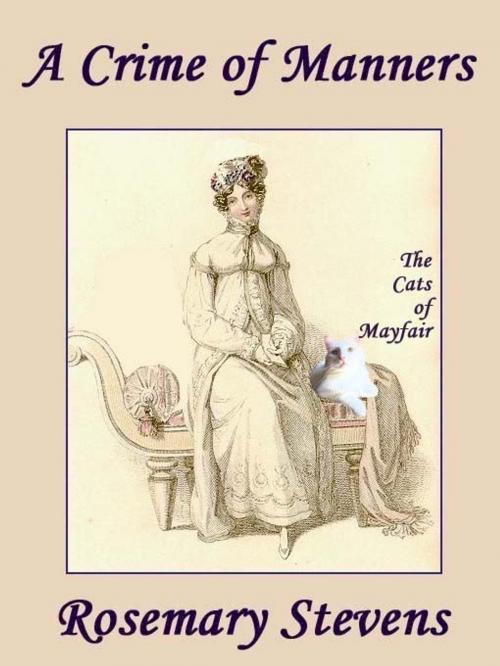 Cover of the book A Crime of Manners by Rosemary Stevens, Belgrave House