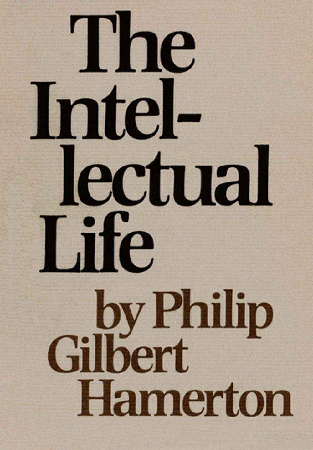Big bigCover of Intellectual Life