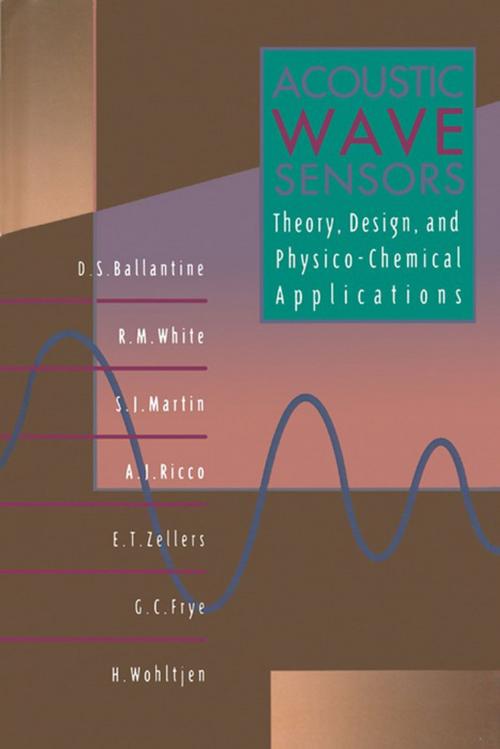 Cover of the book Acoustic Wave Sensors by D. S. Ballantine, Jr., Robert M. White, S. J. Martin, Antonio J. Ricco, E. T. Zellers, G. C. Frye, H. Wohltjen, Moises Levy, Richard Stern, Elsevier Science