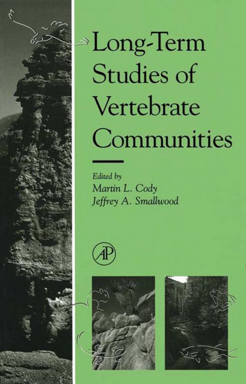 Cover of the book Long-Term Studies of Vertebrate Communities by , Elsevier Science
