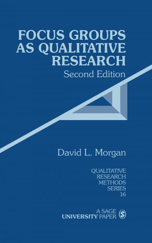 Cover of the book Focus Groups as Qualitative Research by David L. Morgan, SAGE Publications