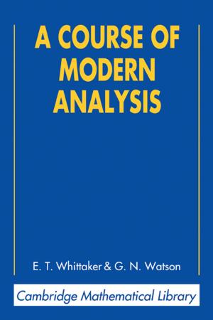 Book cover of A Course of Modern Analysis
