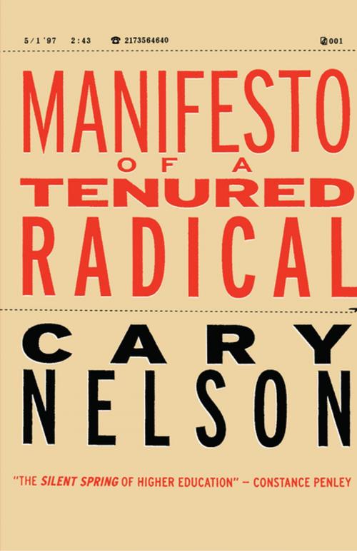 Cover of the book Manifesto of a Tenured Radical by Cary Nelson, NYU Press