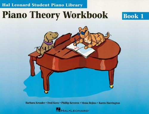 Cover of the book Piano Theory Workbook Book 1 (Music Instruction) by Fred Kern, Phillip Keveren, Mona Rejino, Karen Harrington, Hal Leonard