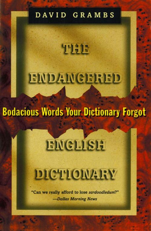 Cover of the book The Endangered English Dictionary: Bodacious Words Your Dictionary Forgot by David Grambs, W. W. Norton & Company