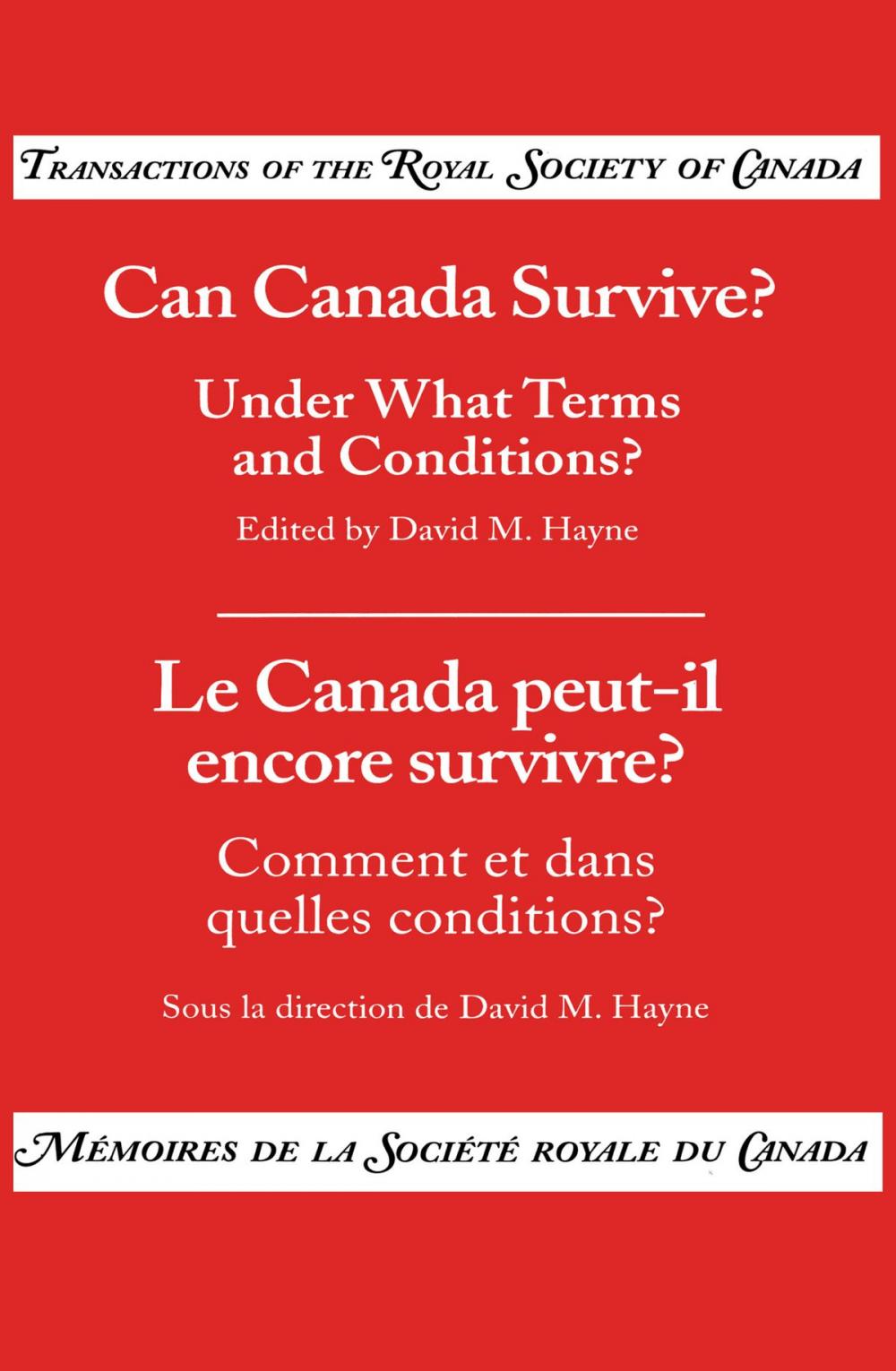 Big bigCover of Can Canada Survive?