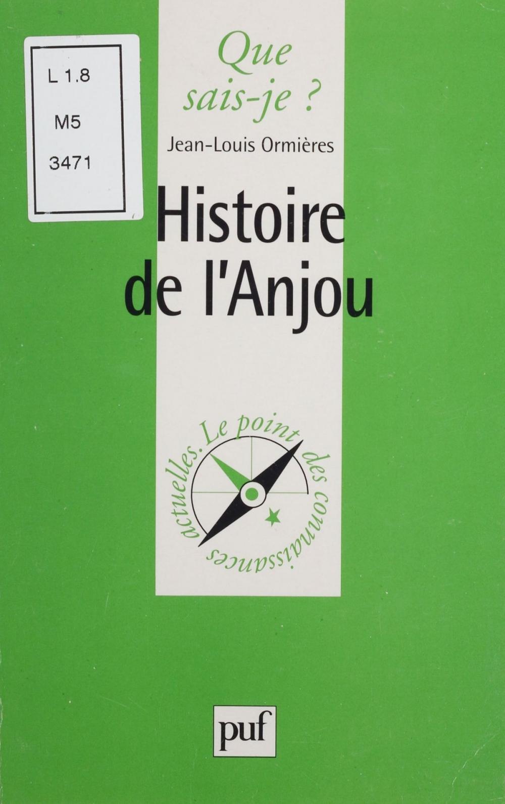 Big bigCover of Histoire de l'Anjou