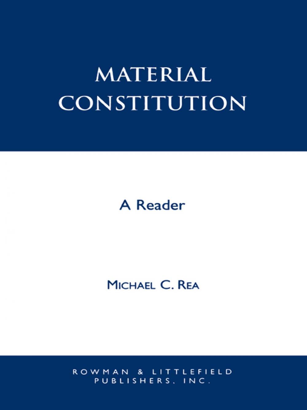Big bigCover of Material Constitution