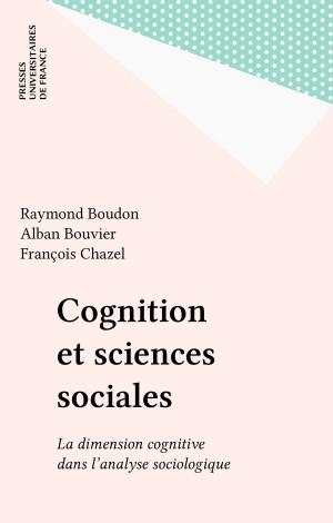 Cover of the book Cognition et sciences sociales by Paul Gorceix