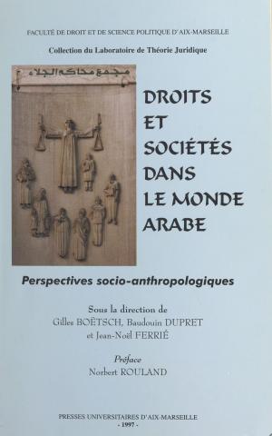 Cover of the book Droits et sociétés dans le monde arabe : perspectives socio-anthropologiques by Djamila Amrane, Mohamed Bouayed, Ahmed Djebbar