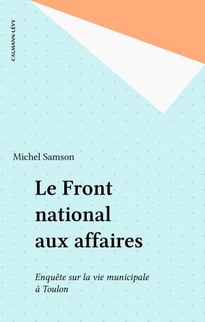 Cover of the book Le Front national aux affaires by Marie-Bernadette Dupuy
