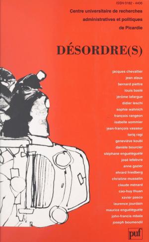 Cover of the book Désordre(s) by Jean Hauser, Paul Angoulvent