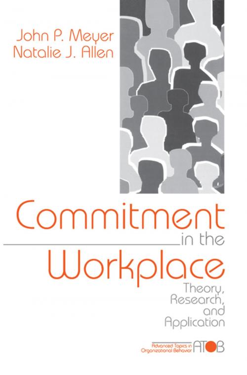 Cover of the book Commitment in the Workplace by Dr. John P. Meyer, Dr. Natalie J. Allen, SAGE Publications