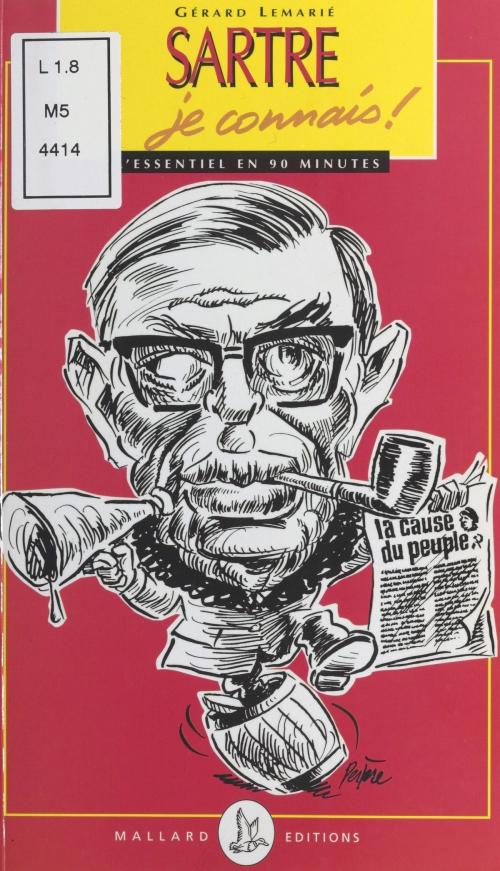 Cover of the book Sartre, je connais ! by Gérard Lemarié, FeniXX réédition numérique