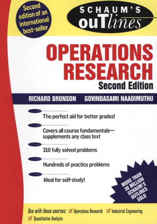 Cover of the book Schaum's Outline of Operations Research by Richard Bronson, Govindasami Naadimuthu, McGraw-Hill Education