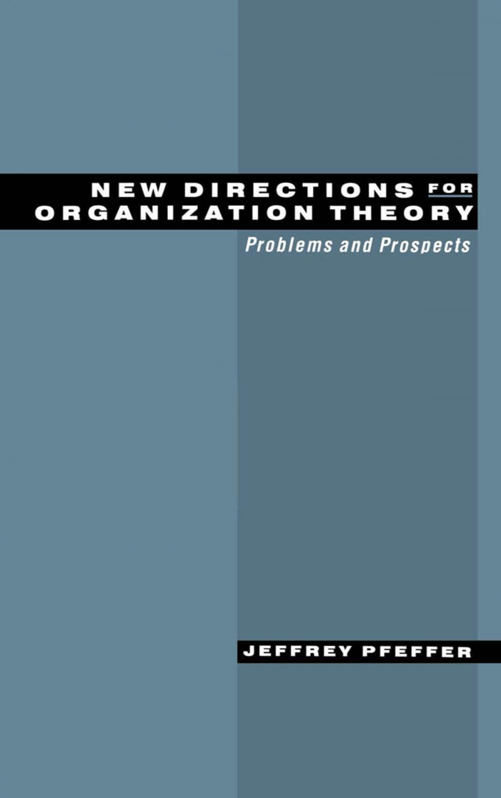 Big bigCover of New Directions for Organization Theory