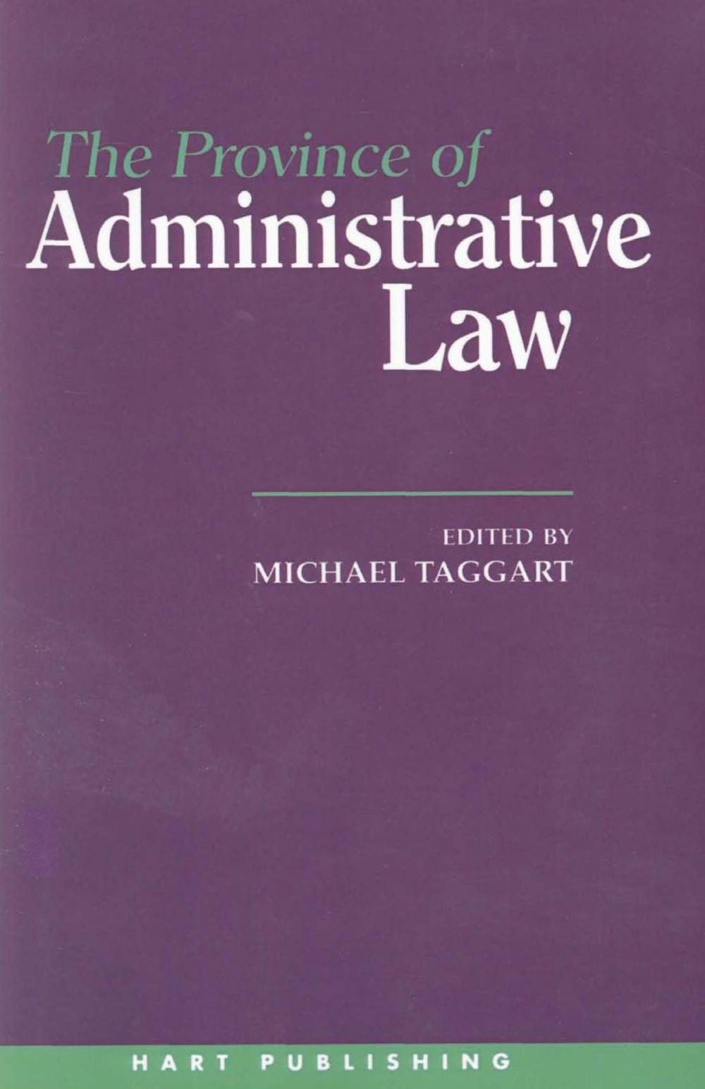 Big bigCover of The Province of Administrative Law