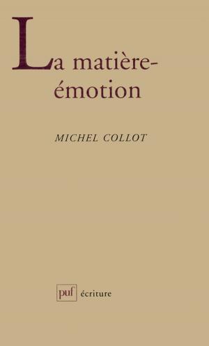 Cover of the book La matière-émotion by K.D. West